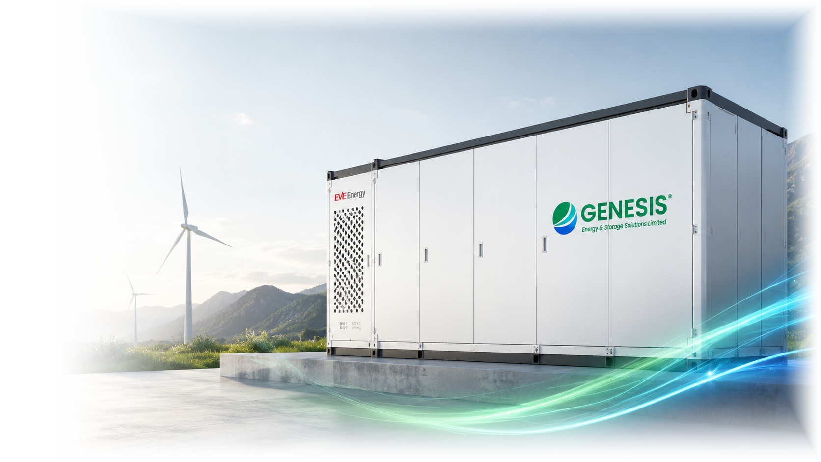 Sistema BESS Genesis com tecnologia EVE Energy